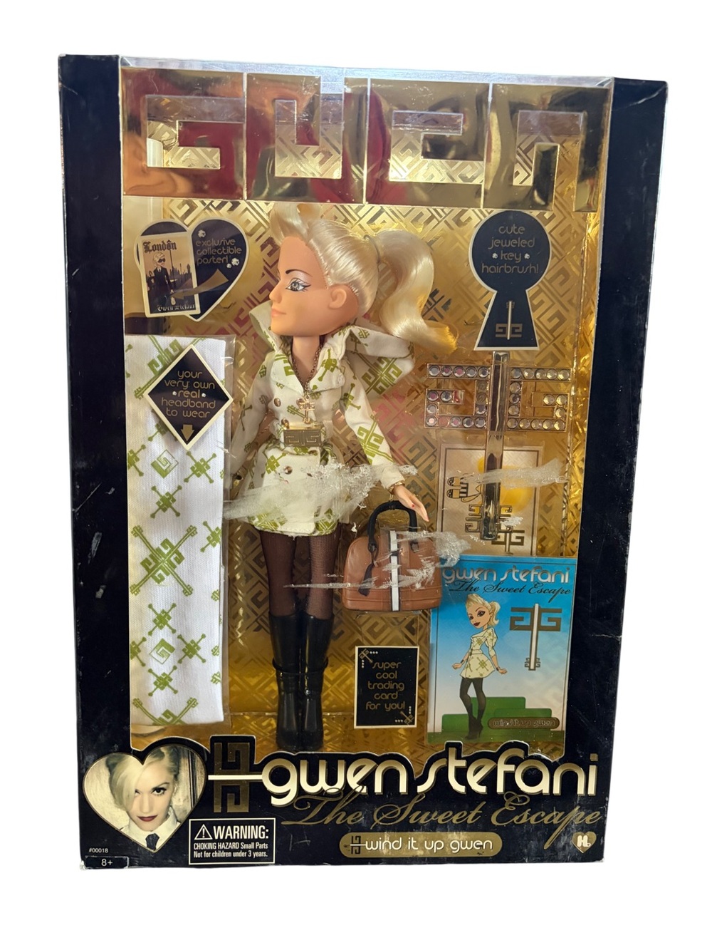Rare 2007 Gwen Stefani Sweet Escape Wind it Up Fashion Doll Huckleberry Toys